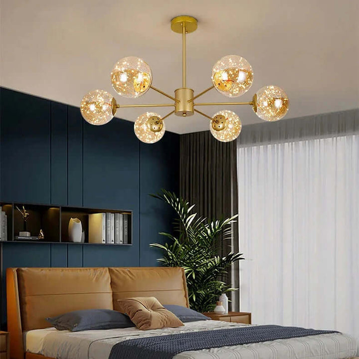 Elegant Glass Ball Chandelier