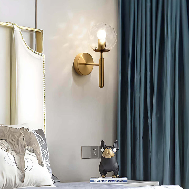 Mid-Century Modern Glass Wall Lamp