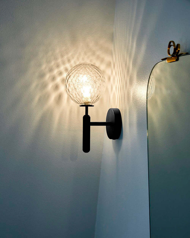 Modern Glass Wall Sconce - Elegant Lighting Fixture