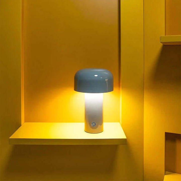 Cordless Mushroom Lamp with 3 Dimming Modes
