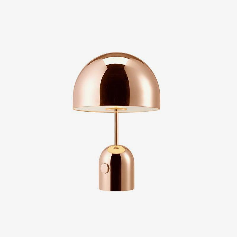 Modern Acrylic & Metal Bell Table Lamp