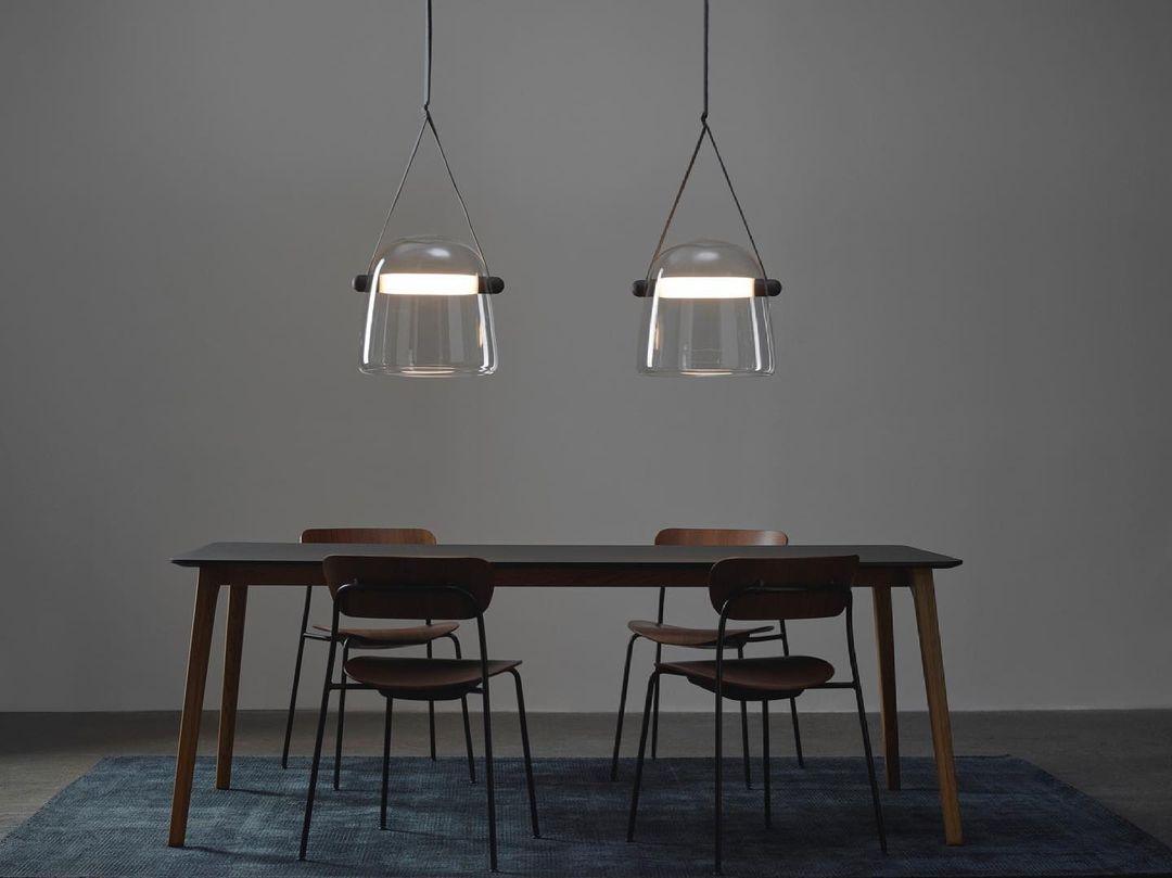 Modern Pendant Lamp with Metal Accents