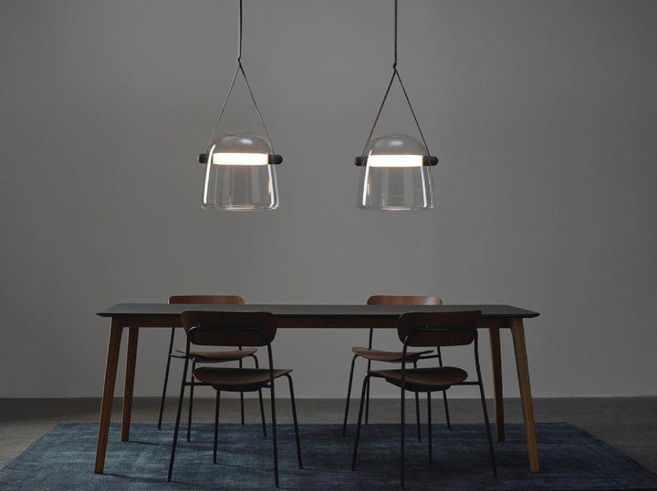 Modern Pendant Lamp with Metal Accents