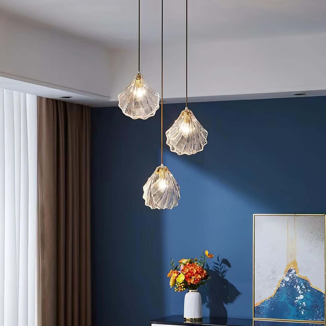 Seashell Glass Pendant Light