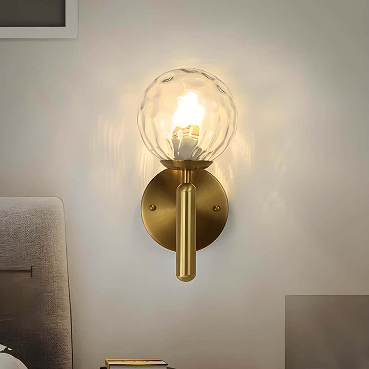 Mid-Century Modern Glass Wall Lamp