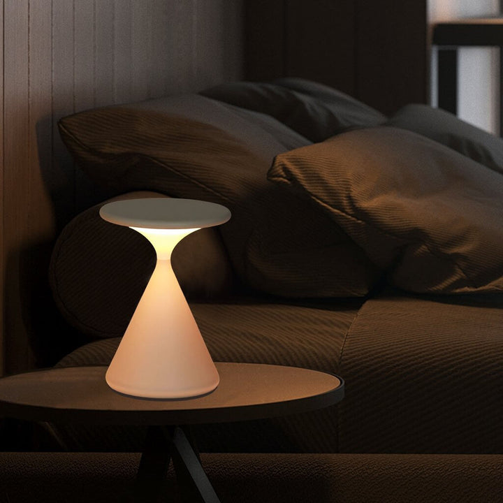 Cordless Hourglass Table Lamp