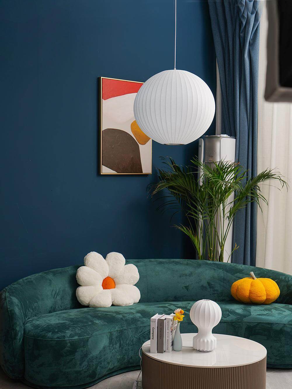 Nordic Style Pendant Lamp with Semi-Wood Finish