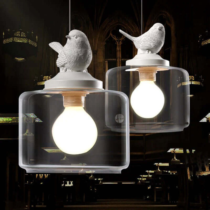 Decorative Bird Hanging Lamp with LED Bulbs