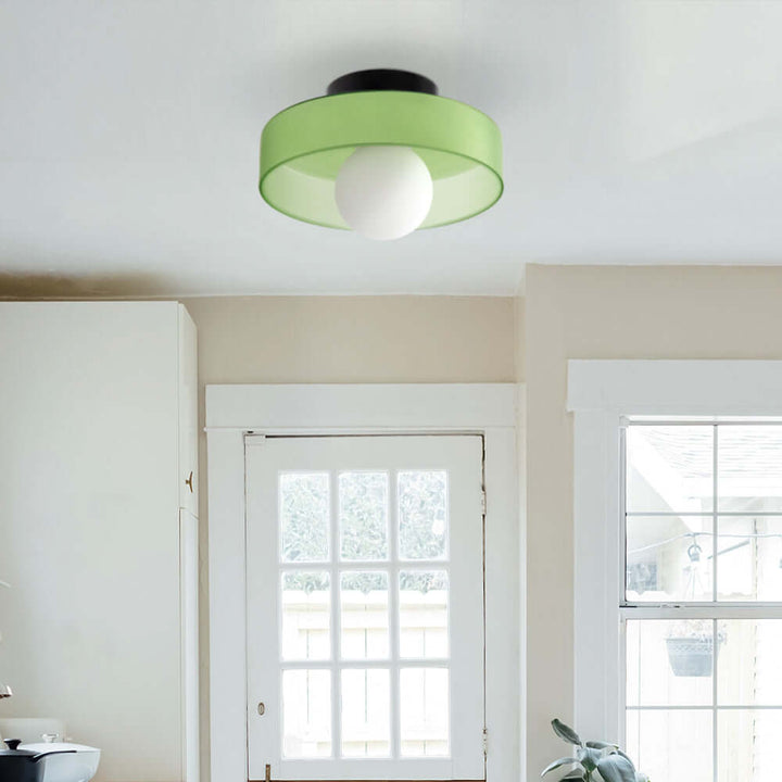 Modern Round Glass Ceiling Light Fixture