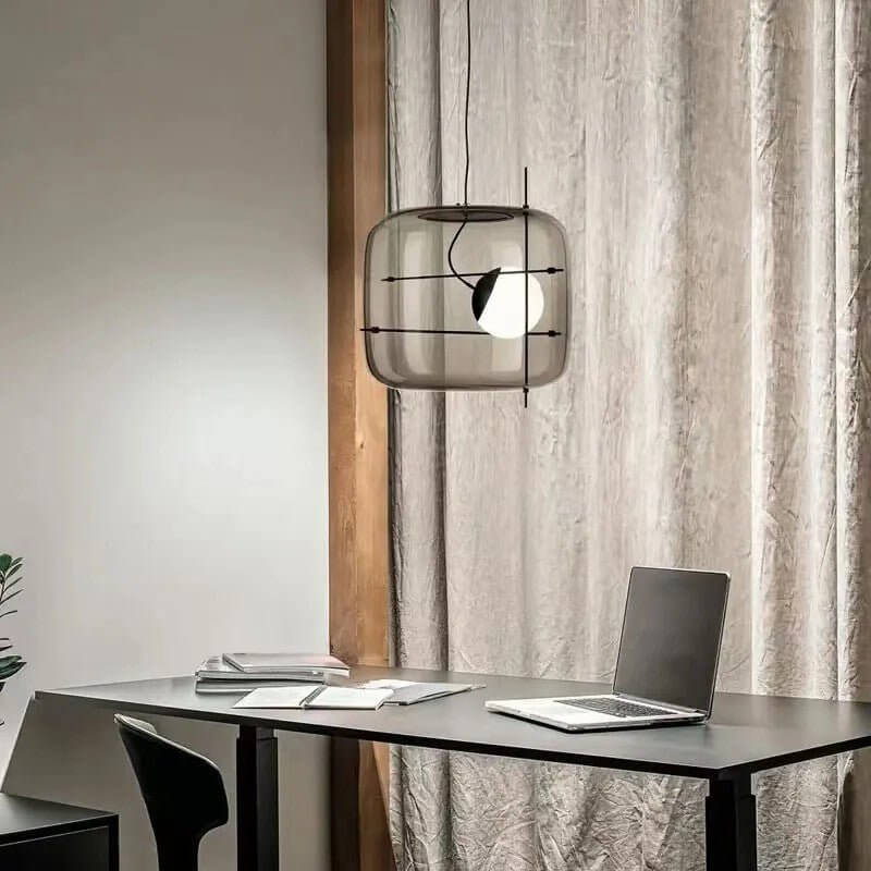 Modern Glass Pendant Light 30cm