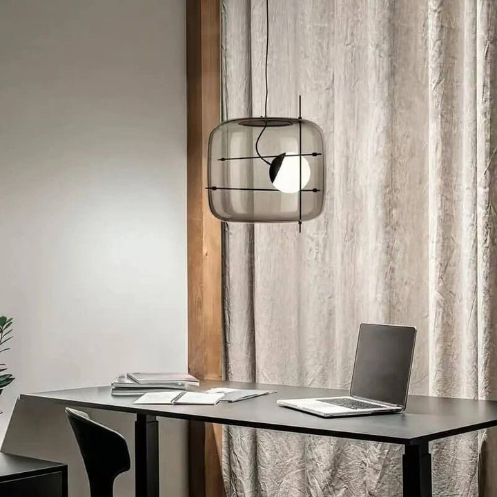 Modern Glass Pendant Light 30cm