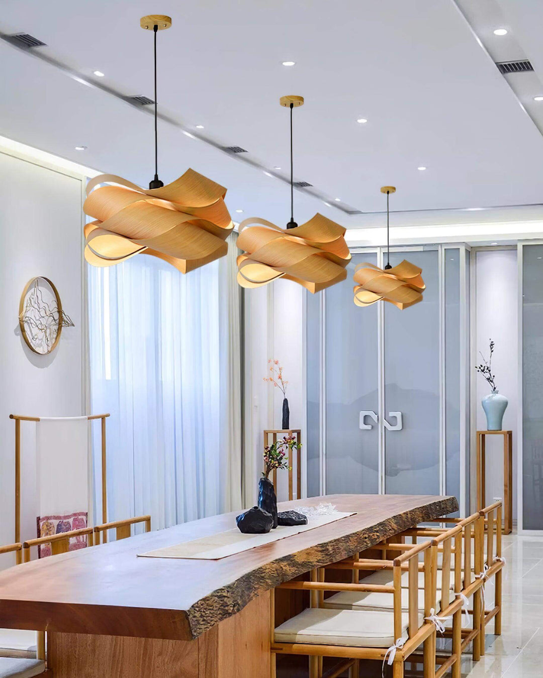 Handcrafted Wood Pendant Light