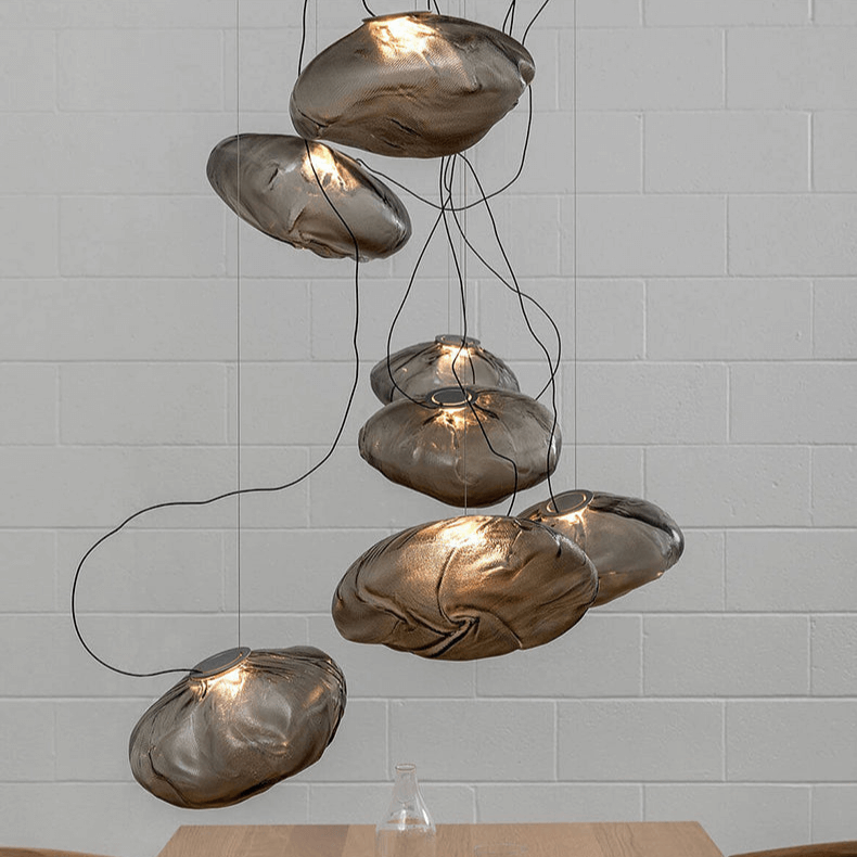 Handblown Glass Bubble Pendant Light