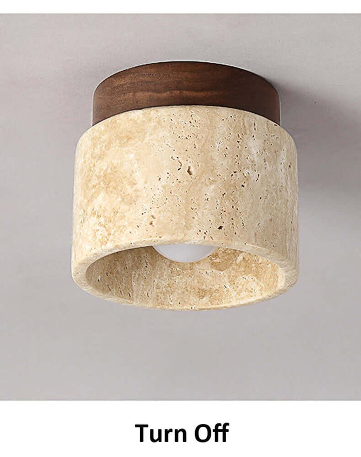 Cream Style Marble Ceiling Lamp