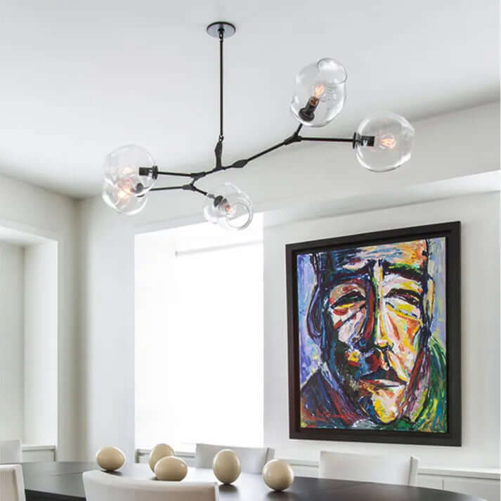 Modern Bubble Glass Sputnik Chandelier