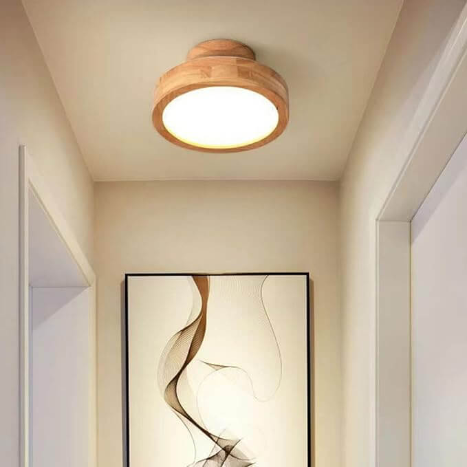 Modern Wooden LED Ceiling Light