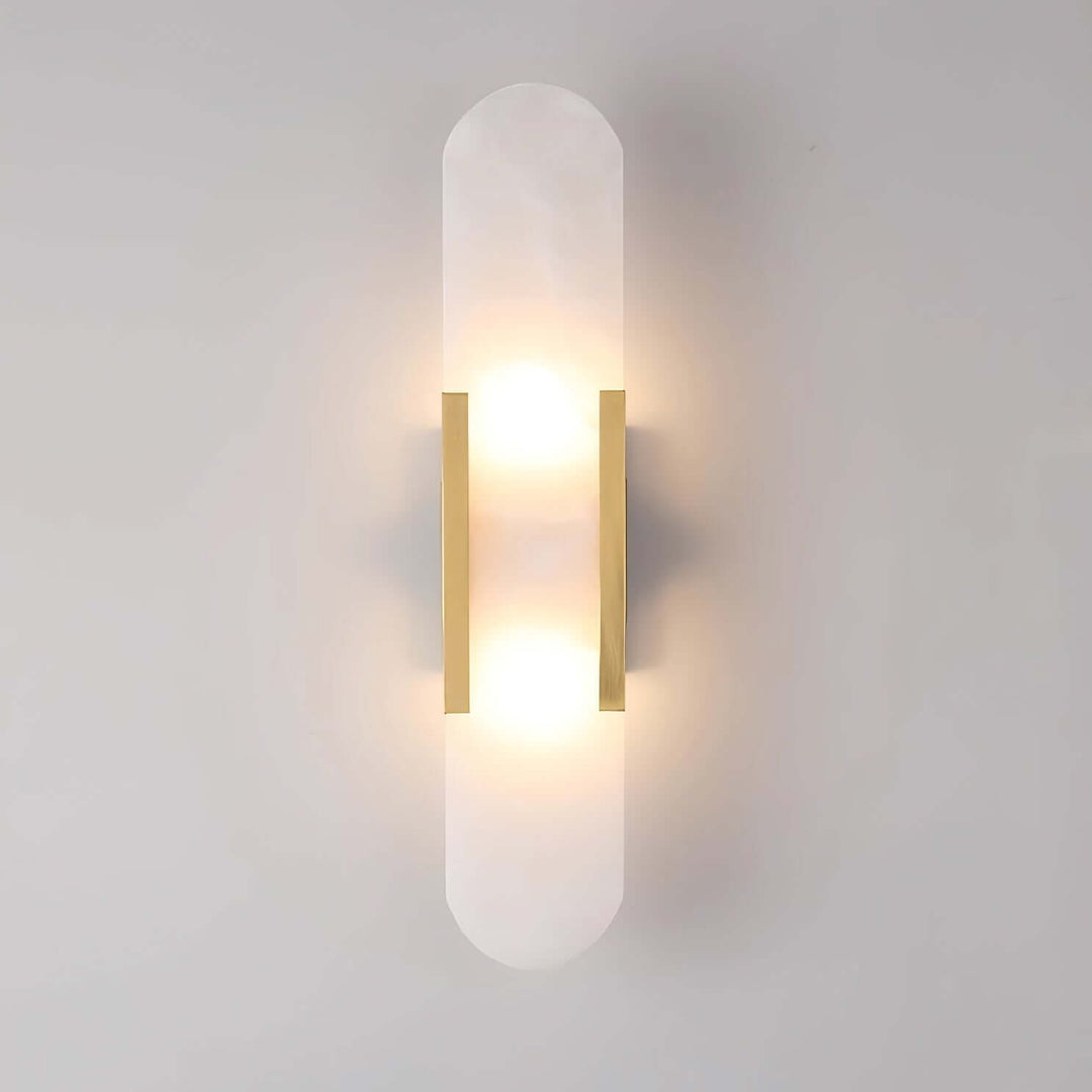 Elongated Alabaster Wall Lamp
