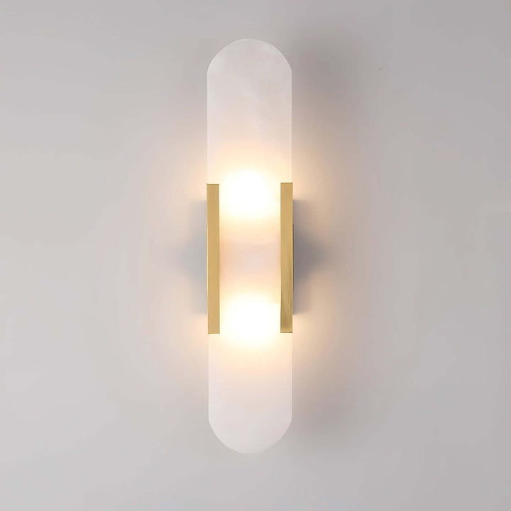 Elongated Alabaster Wall Lamp