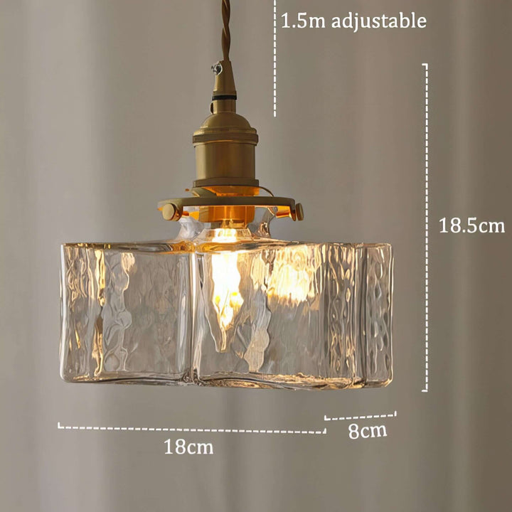 Retro Hanging Glass Lamp