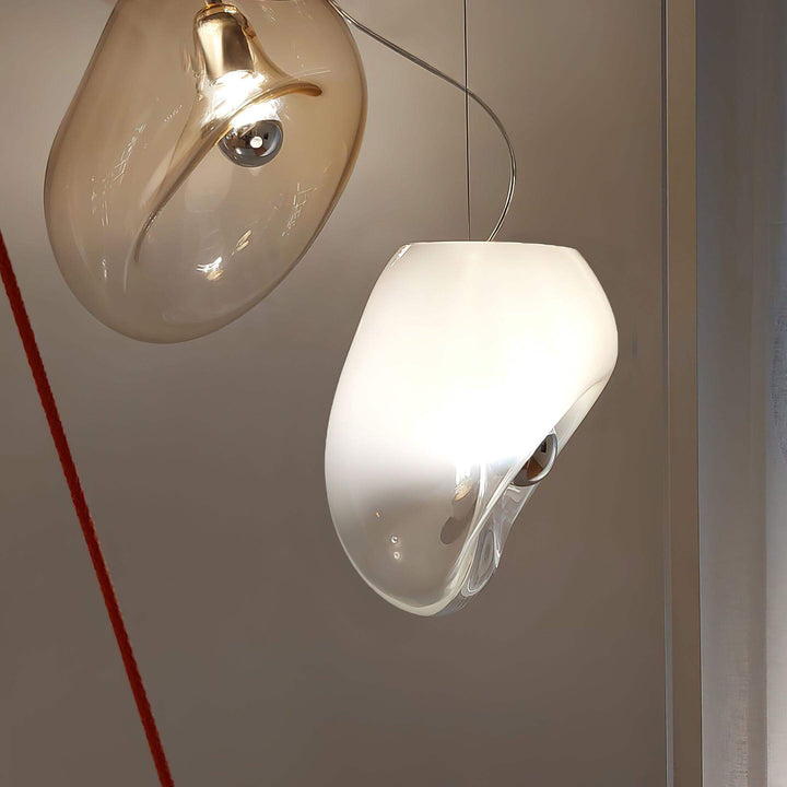 Modern Glass Pendant Lamp, Water Drop Design