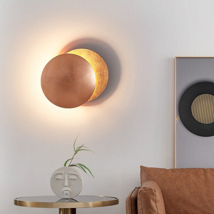 Rotating Disc Adjustable Wall Light