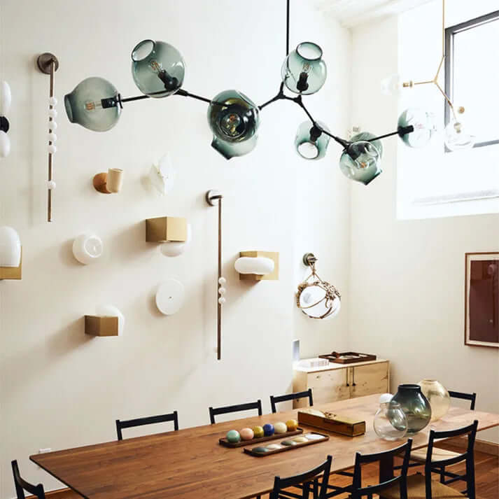 Modern Bubble Glass Sputnik Chandelier