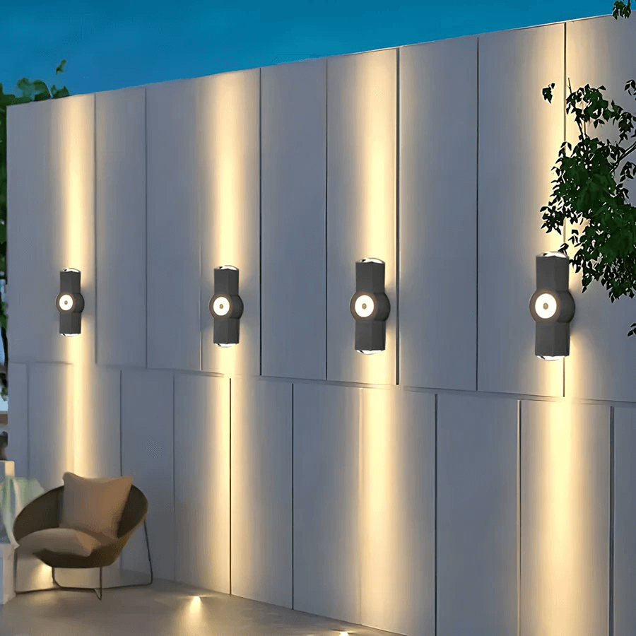 Modern Outdoor LED Wall Sconce - IP65 Waterproof