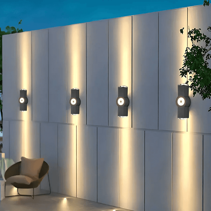 Modern Outdoor LED Wall Sconce - IP65 Waterproof