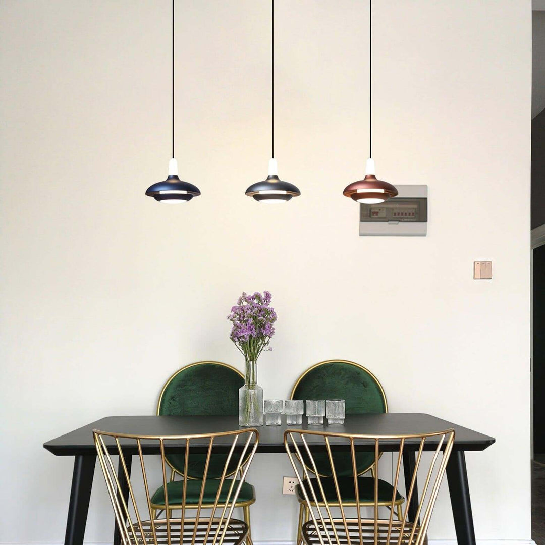 Modern LED Pendant Light, Dimmable, 18cm Diameter