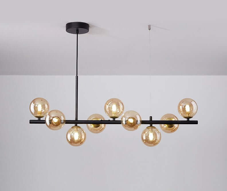Elegant Glass & Iron Pendant Light