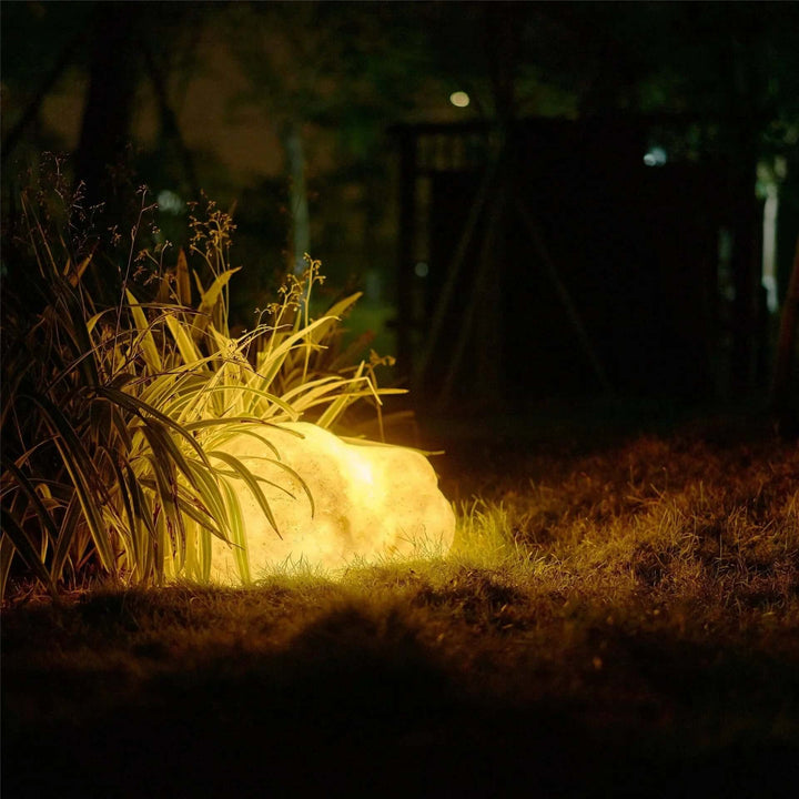 Stone Look Outdoor Lamp