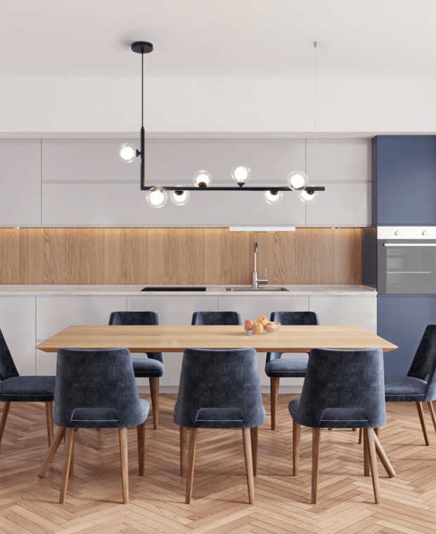 Frosted Glass Chandelier Modern Ceiling Light Fixture