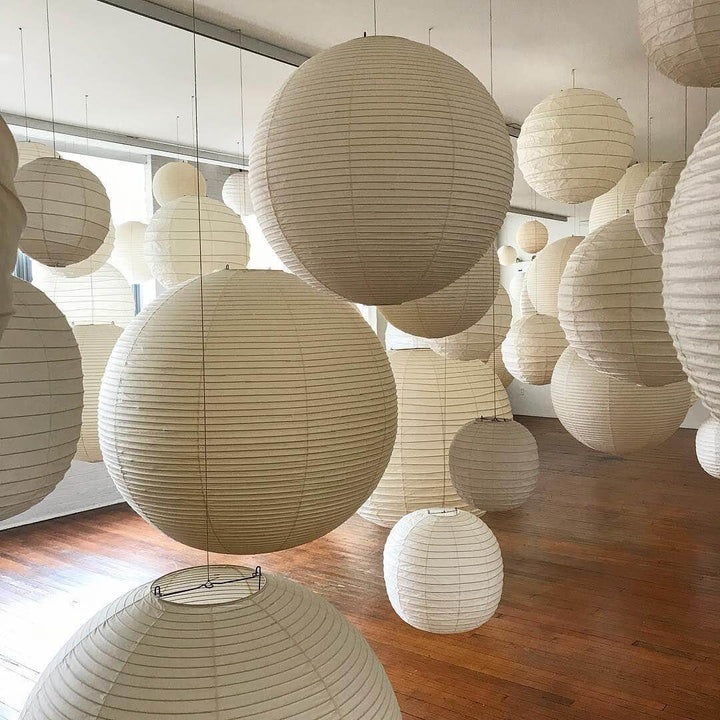 Japanese Pendant Lamp with Wire