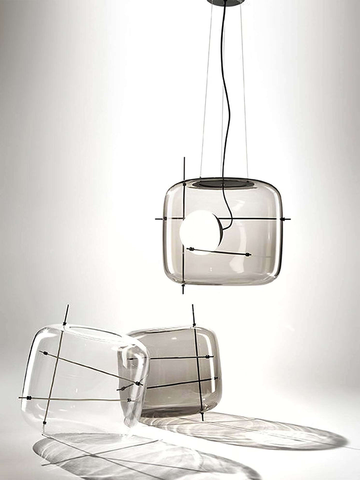Modern Glass Pendant Light 30cm
