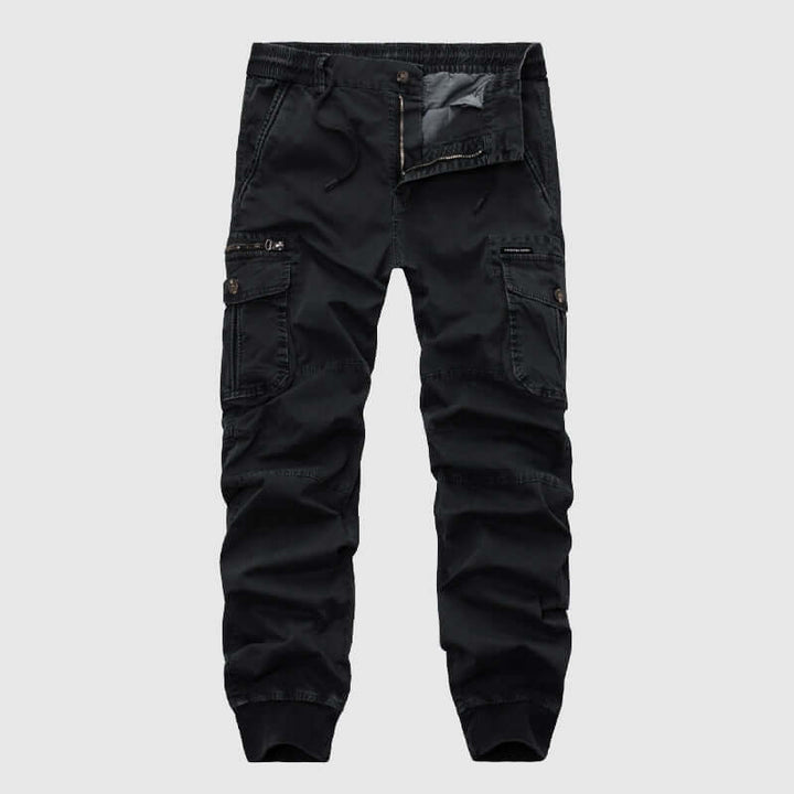 Men's Elastic Waist Pants with Pockets