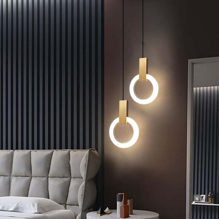 Modern Acrylic Ring LED Pendant Light