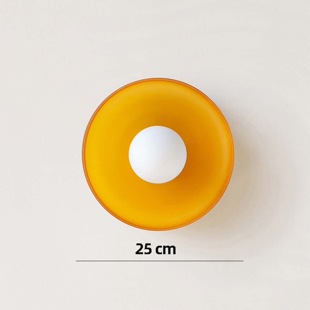 Modern Round Glass Ceiling Light Fixture