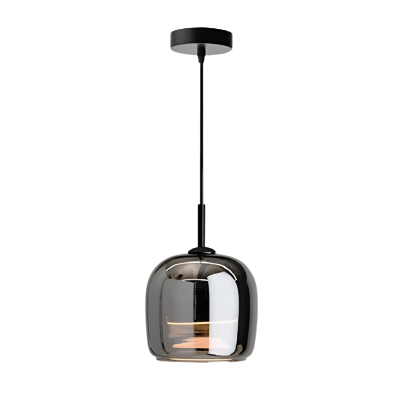 Modern Black Glass Pendant Light