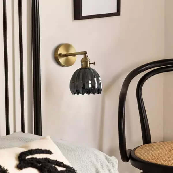Tulip Flower Bud Glass Wall Lamp