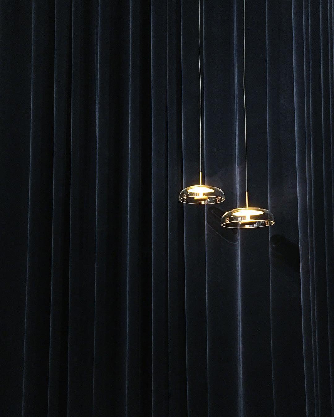 Modern Brass & Glass Pendant Light