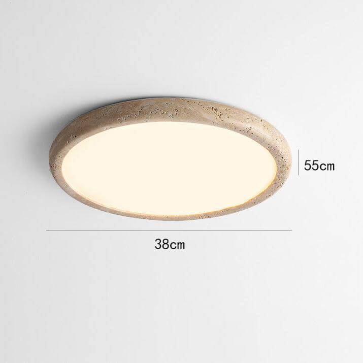 Natural Stone LED Ceiling Lamp 38cm