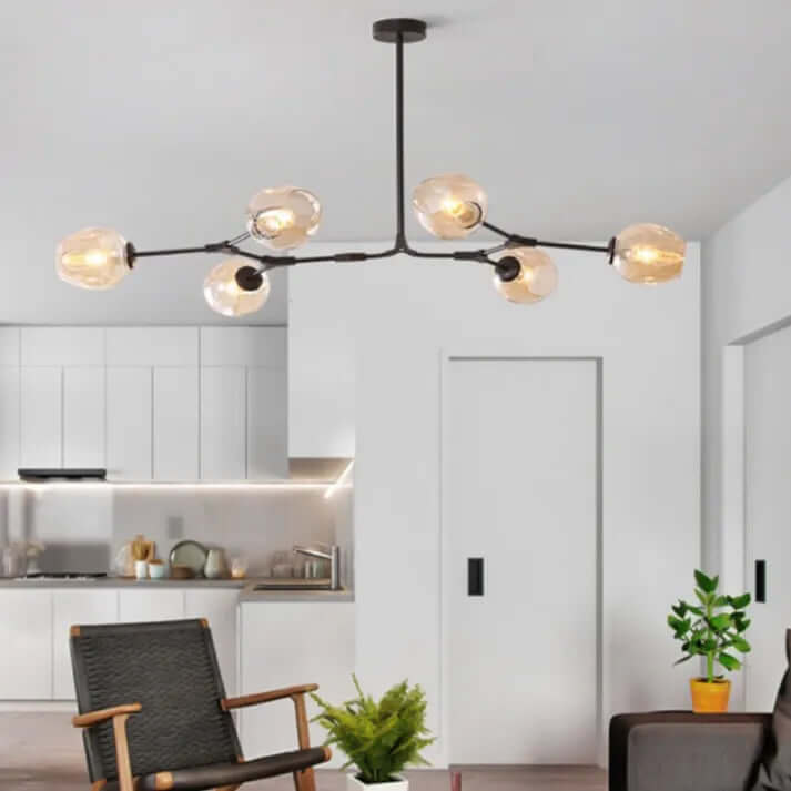 Modern Bubble Glass Sputnik Chandelier