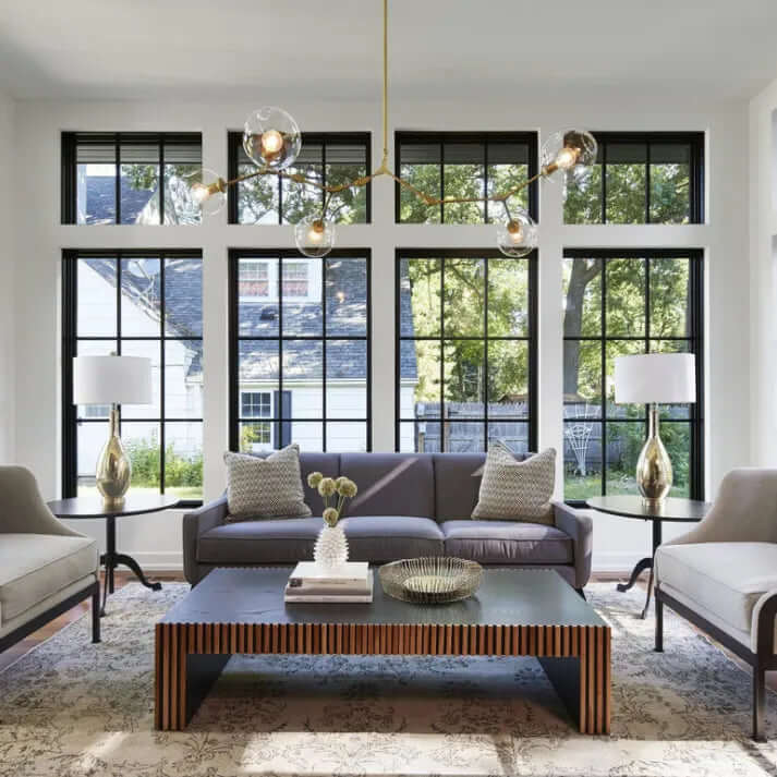 Modern Bubble Glass Sputnik Chandelier
