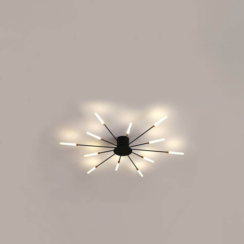 Modern Aluminum & Acrylic Chandelier