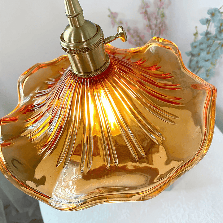 Floral Glass Pendant Light