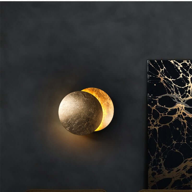 Rotating Disc Adjustable Wall Light