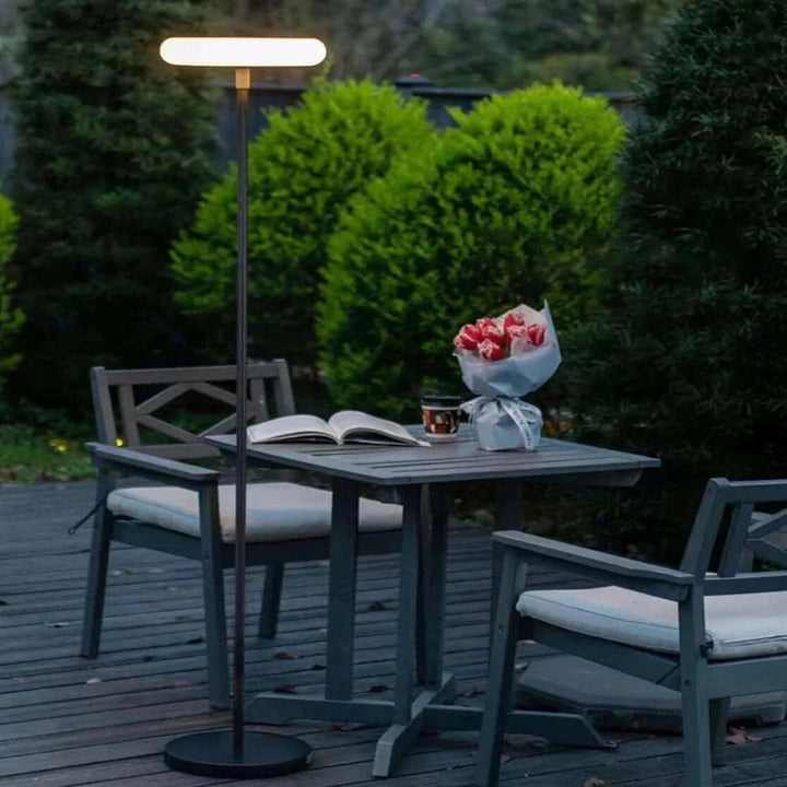 Solar Garden Lamp Outdoor, Metal & Acrylic, Dia 30cm