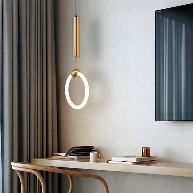 Modern LED Pendant Light Fixture for Minimalist Home Decor