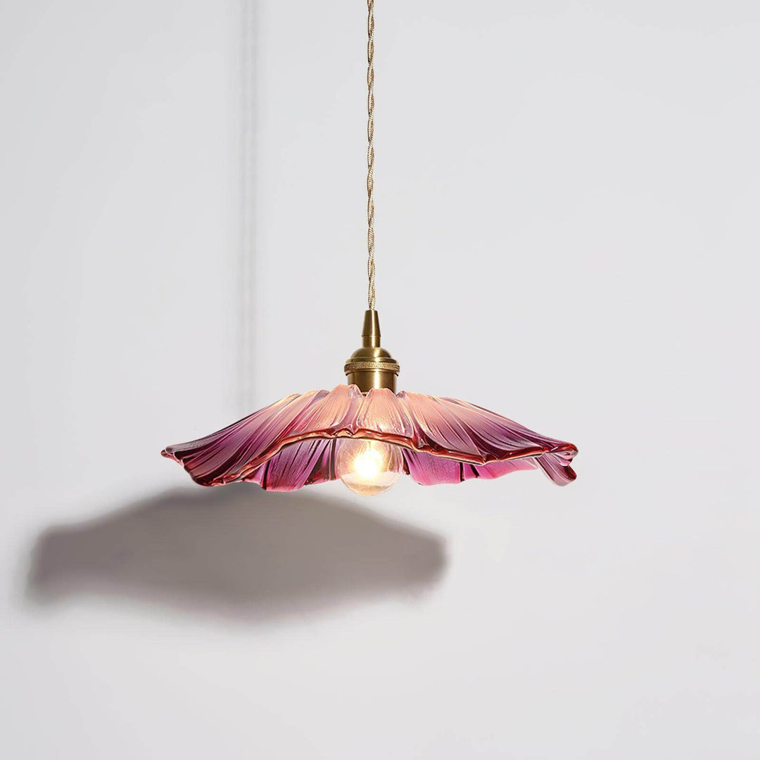 Elegant Flower Glass Pendant Light