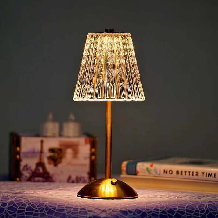 Cordless Crystal Table Lamp